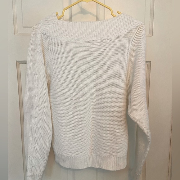 GAP white cotton sweater size M - Picture 2 of 4